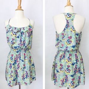 Parker Silk Ruffle Racorback Cami Floral Dress!🌸